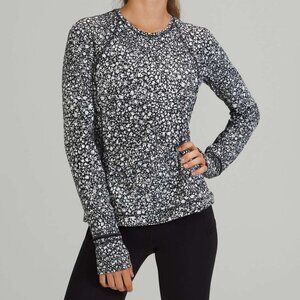 Lululemon Its Rulu Run Long Sleeve Shirt Venture Floral Alpine Size 4